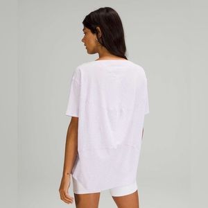Lululemon Back in Action Short Sleeve Tee, 10, Lavender Dew